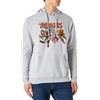 Marvel Vintage Avengers Hoodie Felpa con Cappuccio, Grigio Marl, L Uomo