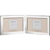 Maturi Cornice portafoto doppia placcata in argento - Paesaggio con bordo piatto 13 x 18 cm