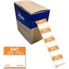 Avery Zweckform Avery Italia DLSSATREV-1000 Etichette in Carta per Tracciabilità Alimentare Giornaliere, Sabato, 25x25mm, Adesivo Rimovibile, Rotolo da 1.000 Etichette
