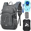 RAINSMORE Zaino Idratazione con Vescica 2L Leggero Isolato Zaino Trail Running 18L con Copertura Antipioggia Trekking Sportivo Idrico per Corsa Ciclismo Escursionismo Outdoor