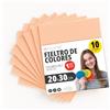 OFITURIA Feltro Colorato per Artigianato, Fai-da-te, Progetti Scolastici, Scrapbooking, Cucito Creativo e Decorazioni 20x30cm (Pesca, 10 pz)
