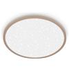 BRILONER - Plafoniera LED, cielo stellato, luce bianca neutra, lampada soffitto, plafoniera soffitto, plafoniera camera da letto, plafoniere, lampadario soffitto, 37,5x4,5 cm, beige