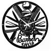 Instant Karma Clocks | Orologio da Parete | Barber Shop Barbiere Rasoi Incrociati e Forbici | Decorazione Unica per Saloni da Uomo e Parrucchieri