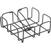 PARENCE.- Portatovaglioli in metallo nero 19x19x7 cm - Elegante e pratico portatovaglioli quadrato per cucina, sala da pranzo, credenza e reception