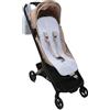 Mi Bollito - Materassino passeggino universale - Stile Vichy imbottito e traspirante - 100% cotone - Compatibile con tutti i passeggini - Prodotto in Spagna. (Blu)