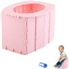 Bavooty Vasino da Viaggio per Bambini Pieghevole,Toilette per Bambini Portatile,Vasino Portatile per Bambini da Viaggio,Adatto per Viaggi la Lunga des Distanza,Campeggio e Altre Attività All'aperto,Rosa