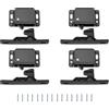 Joyan 4 PCS Chiusura per Porta dell'Armadio, Chiavistelli per Cassetti Camper e Roulotte Accessori per Armadi Porte Scorrevoli Casa Cucina Ufficio Camera da Letto Colore Nero Push-To-Close Latch
