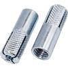 SKIR'CO (50 pz) Ancoraggi zigrinati a inserimento M8 x 30 mm, manicotto per bullone di espansione, tasselli da parete, ancoraggio per calcestruzzo