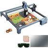 SCULPFUN S9 Incisore laser 90W,15 mm, per legno, incisione laser e taglierina in metallo, protezione per gli occhi, 410 x 420 mm