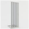 Idralite Porta doccia a soffietto in PVC 100 cm H 185 mod. Giglio con apertura laterale