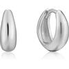 ANIA HAIE Luxe Minimalism Huggie Hoop - Orecchini da donna in argento Sterling, lunghezza 11 mm, confezione regalo inclusa