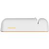 Fiskars Affilacoltelli per lame lisce in acciaio, Mola in ceramica, Functional Form, Roll-Sharp, Bianco/Arancione, 1014214