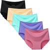 Nightaste - Slip da Donna Senza Cuciture, Confezione da 5 Mutandine in Seta Ghiaccio a Vita Media, Senza Esposizione - - Large