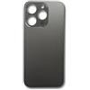 Smartex® Vetro copribatteria per scocca Posteriore Big Hole Compatibile con iPhone 14 PRO | Senza Logo (Nero)