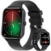 UHOOFIT Smartwatch Uomo Donna con Effettua/Risposta Chiamate, 1.95''HD Smart Watch Contapassi Cardiofrequenzimetro SpO2 Sonno, Fitness Tracker con 100+ Modalità Sport, Impermeabile IP67 per Android/iOS (Nero)