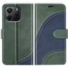 BoxTii Cover per Redmi Note 14 5G / Xiaomi Poco M7 PRO 5G, Custodia in PU Pelle Portafoglio, Magnetica Flip Cover a Libro con Slot per Schede per Redmi Note 14 5G, Verde