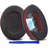 SoloWIT® Cuscinetti Auricolari in Gel di Raffreddamento per Bose, Cuscino Compatibile con QuietComfort 35 (QC35) e Quiet Comfort 35 II (QC35 II)-Borgogna
