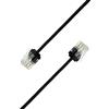 Elfcam® -Slim Cavo Ethernet Cat 6 Sottile da 1,5 m, Cavo di Rete WAN LAN Cat6 32AWG, Nero Ultra Sottile (1,5 Metri)