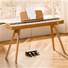 TERENCE P37 E Piano a 88 tasti, meccanismo a martello, pianoforte digitale professionale, piano a 88 tasti, 20 W, altoparlante con tre pedali e supporto, connettore USB MIDI e cuffie adatto