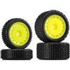 INJORA Pin Buggy Pre-Montato Pneumatici e Ruote per 1/24 Losi Micro-B, 4pcs