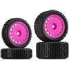 INJORA Pin Buggy Pre-Montato Pneumatici e Ruote per 1/24 Losi Micro-B, 4pcs