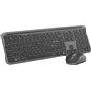 Logitech MK950 Signature Slim wireless tastiera e mouse Kit con di digitazione silenziosi, switch tra tre dispositivi, Bluetooth, più sistemi operativi, Windows, Mac, Layout Italiano QWERTY, Grafite