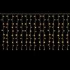 SALCAR 6m x 1m LED Tenda con Catena di Luci, Catena luminosa 300 Leds 9 modalità impermeabile decorazione per Decorazioni Natale - Bianco Caldo