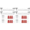 PATIKIL 75mm (2,95) Kit Staffa Montaggio Universale per Lampada, 4 Set Piastra per Plafoniera con Barra Trasversale con Vite Lampadario a Sospensione per Lampada Soffitto