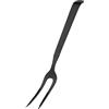 AMEFA BUFFET Forchetta per arrosti, forchetta da carne, forchetta da barbecue, posate da servizio, in acciaio inox 18/10, satinato, nero, lunghezza 32 cm