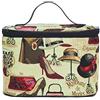 Signare Borsa da toilette da donna, con motivo floreale e creature, Boutique