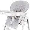 baby idea Babysanity Copri Seggiolone Pappa Universale in Morbida Spugna di Cotone Dona al Tuo Seggiolone Pappa una Sensazione di Asciutto e Fresco 100% Made in Italy (Grigio)