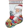 Design Works Crafts Tobin Santa & Kitten Stocking Counted Cross Stitch Kit-17 Long 14 Count