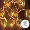Levitantes Ghirlanda di luci a LED con batterie 3AA, colore bianco caldo, 3 m, ideale per decorazioni natalizie e ambienti festivi.