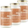 Monte Nativo MonteNativo Olio di Cocco Biologico Extra Vergine -3x1000ml- Crudo e Spremuto a Freddo; Organico e Puro 100%; Non Processato, Bio, Ideale per Capelli, per il Corpo e ad Uso Alimentare, Non Raffinato