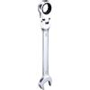 QUARKZMAN Chiave a Cricchetto Flessibile Con Testa Girevole Da 22mm Chiave a Cricchetto Metrica Combinata Con Testa Girevole a 180° 72 Denti in Acciaio Al Cromo Vanadio Apertura a Cricchetto