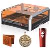 SainSmart Macchina per incisione laser chiusa da 20 W con pompa di supporto dell'aria, struttura a nido d'ape, fotocamera e sfiato, macchina per incisione laser All-in-One, classe di sicurezza laser 1