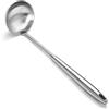ReaNea Mestolo da zuppa in acciaio inox, extra profondo e a grande capacità, manico lungo e comodo, lavabile in lavastoviglie - Ideale per zuppe, brodi, stufati e salse