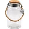 Dekovita Barattolo Vetro Grande - 5L Contenitore con Coperchio Sughero - Bottiglia Terrario Ø16x30cm Piante - Vaso Decorazioni - Lanterna Barattolo