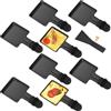 Yoassi 8pcs Mini Padelle per Raclette, Mini Piastra Raclette Antiaderente con 8 Spatole di Nylon, Misura Universale con Manici Antiscottatura, Padelle Quadrate da Raclette per Fuso Uovo Fritto