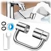 Generico 1080° Rotating Faucet Extender, 1440° Rotatable Faucet Aerator Extension for Bathroom Kitchen Sink, Multifunctional Universal Robotic Arm Faucet Extension (1pc)