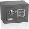 Brihard Junior cassaforte elettronica - Mini cassaforte elettronica piccola - Schermo LED tastiera digitale - Cassaforte bambini codice, 17x23x17cm 6L