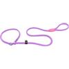 Ferplast Guinzaglio e Collare per Cani SPOR, Guinzaglio con Collare Semistrozzo Regolabile, in Cordino di Nylon, Impugnatura per Controllo Sicuro, Lunghezza 170 cm, Viola