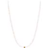 BERGERLIN Collana in vera pietra naturale con perla in argento 925 o perla placcata oro - collana di perle in filigrana da donna con chiusura e certificazione di autenticità