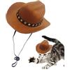 Generic Cappello da cowboy per gatti, cappello da cowboy per cani, decorazione per animali domestici, costume di Halloween per cuccioli, comodo cappello per cosplay per gatti di piccola taglia, cani e conigli