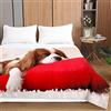 Highdi 3D Gatti e Cani Piumino Estivo Matrimoniale, Microfibra Extra Morbido Trapunta Matrimoniale, Bedding Piumino, Piumone Leggero (230x260cm,Rosso)
