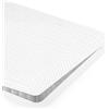 VIEMMESTYLE Fodera Coprimaterasso in Cotone Rigato damascato con Cerniera zip Una Piazza e Mezza 130 x 200 +25, vmd1psm