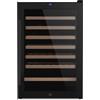 LES PETITS CHAMPS CAVCB48 Cantinetta per vino, 48 bottiglie, 128L, 6 ripiani in legno, temperatura regolabile da 4 a 18 °C, raffreddamento termodinamico, design elegante, LED, vetro anti-UV, Nero