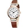 CIVO Orologio Donna Cinturino Pelle Classico Analogico Quarzo Impermeabile Regalo Orologio Piccolo Donna da Polso