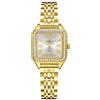CIVO Orologio Vintage Donna Oro: Rettangolare Piccolo Acciaio - Elegante Orologi da Polso Analogico Numeri Romani Quarzo Impermeabile
