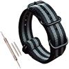 MZBUTIQ Cinturino Orologio Nylon Uomo Ricambio(18 19 20 21 22 23 24 25 26 28mm)